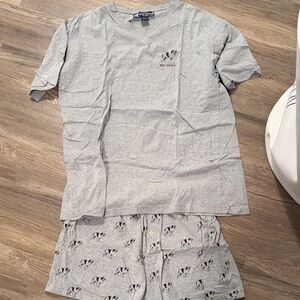 Big Dogs Gray Sleepwear Set Size L